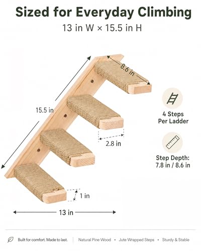 Árbol para gatos de pared, 1 unidad con 4 niveles miniatura 6