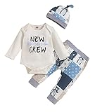 Verpackung: 1*Langarmbody + 1*Hosen + 1*Hut (bitte gemäß Größentabelle kaufen, wir messen manuell, es kann 1-2cm Fehler geben, bitte nach Babygröße kaufen)