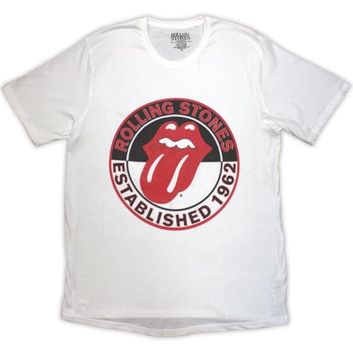 Ladies The Rolling Stones Est. 1962 Official Tee T-Shirt Womens Girls (Large) White