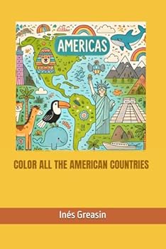Paperback Color all the American countries Book