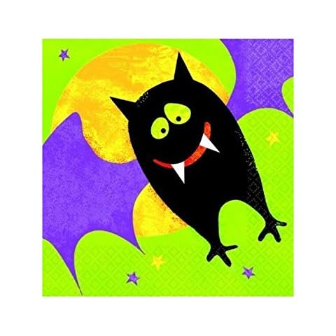 MBB Black Bat Halloween Paper Napkins Cover