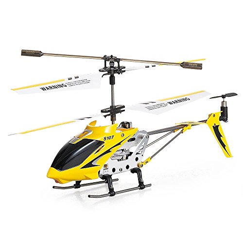 New Syma 3 Channel S107 Mini Indoor Co-Axial Metal Body Frame & Built-in Gyroscope RC Remote Controlled Helicopter Yellow New Syma 3 Channel S107 Mini Indoor Co-Axial Metal Body Frame & Built-in Gyroscope RC Remote Controlled Helicopter Yellow