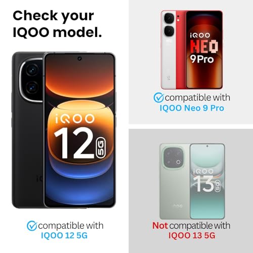 Image of Military-Grade Gorilla Tempered Glass Screen Protector for IQOO 12 / IQOO Neo 9 Pro (Anti-Static) Full Screen Coverage, Scratch & Shockproof with Easy Installation Kit
