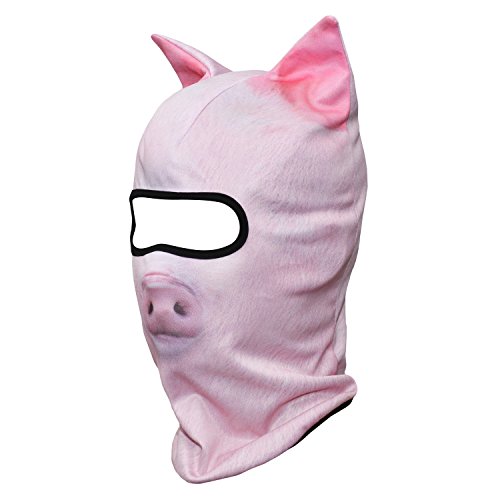 Image of WTACTFUL 3D Animal Ears Balaclava, Breathable Face Mask for Halloween