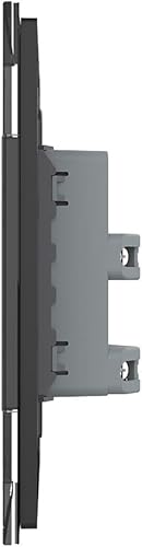 Miniatura 3 de LIVOLO Tomacorrientes eléctricas verticales dúplex estándar negro de EE. UU. (paquete de 4) con panel de vidrio templado (15A), CA 110  220 V