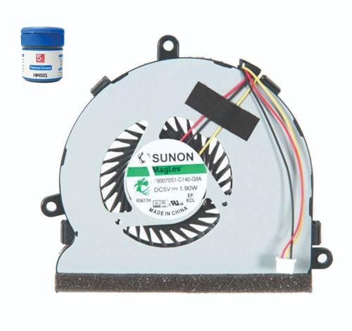 Image of High- Quality Replacement Internal CPU Cooling Fan for HP Laptop 15R 15-R 15G 15-G 15S 15-S 250G3 14R 240G3 (3 PIN). Comes With Complimentary MH501 Thermal Greasen (Cooling paste).