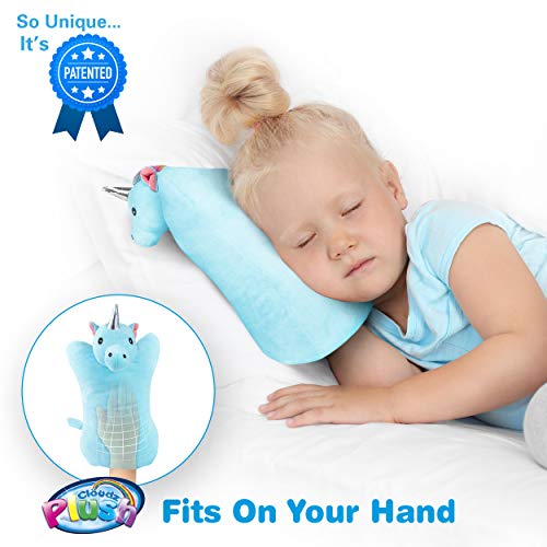 Image of Cloudz Plush On Hand Kids Travel Pillow Pal - Unicorn