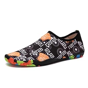 Barefoot Water Sportschoen Vrouwen Mannen Strand Zwembad Zand Zwemschoenen Sneldrogend Slip On Yoga Schoenen Unisex Huid Sokken (kleur: B1, Maat: 46EU/11UK)