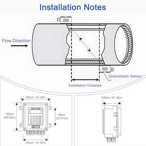 Débitmètre ultrason portable pour mesurer le débit sans couper le tube