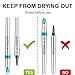 Nuonove Eyebrow Microblading Pen, Eyebrow Pencil with an Upgrade Micro-Fork Tip Applicator, Waterproof Long-Lasting Microblading Pencil for Eyebrows (Medium Brown/Light Brown)