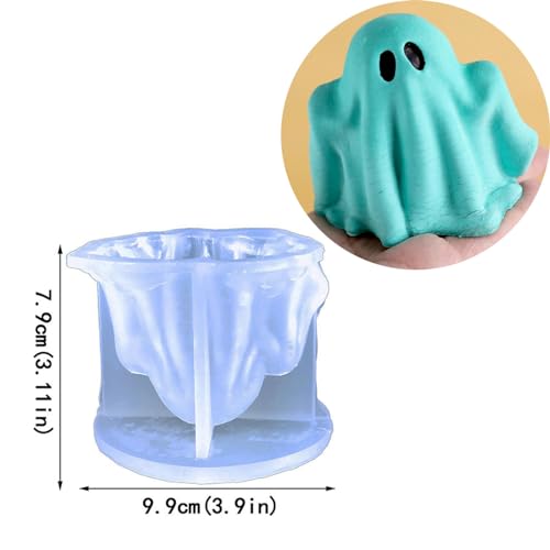 Halloween Ghost Candle Silicone Mold DIY 3D