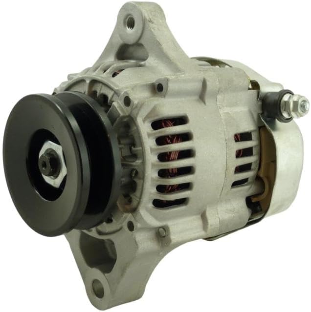 Alternator compatible with Kubota D1105 D902 WG1605; compatible with Ausa C150H C150Hx4; compatible with Steiner 230 28HP Diesel 100211-4730 100211-4731 9760218-473 16678-64011 16678-64012 12202