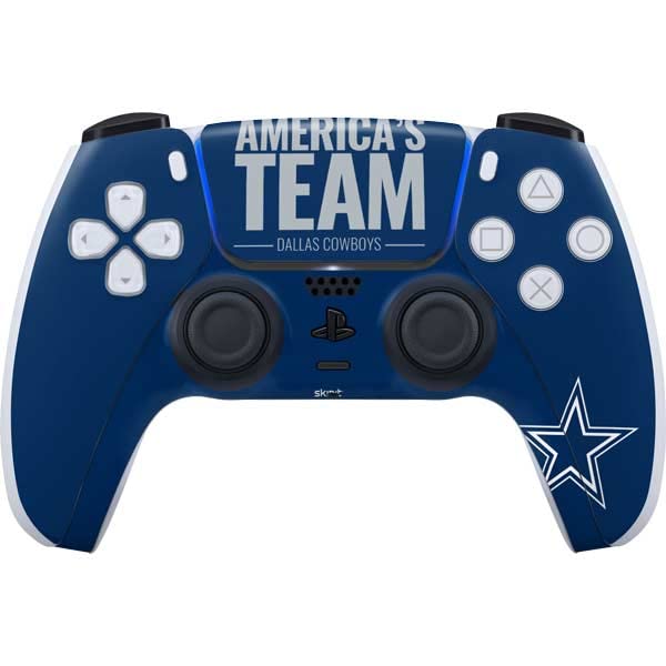 Skinit Gaming Decal Skin Compatible with PS5 and Compatible with PS5 Digital Edition DualSense Controller - Officially Licensed NFL Dallas Cowboys Team Motto Design