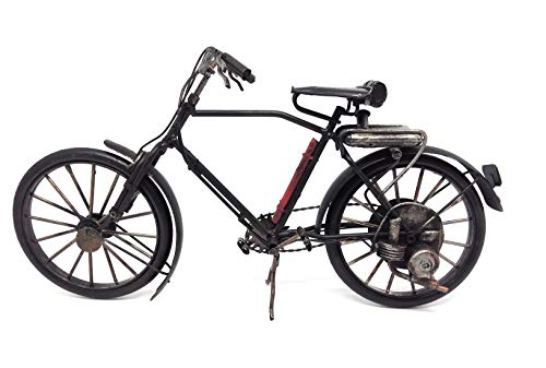 Preisvergleich Produktbild Nostalgie Blech Fahrrad mit Hilfsmotor 30 cm Modell Deko