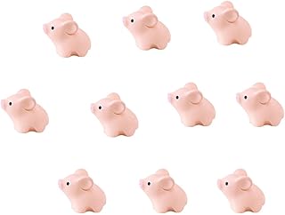 Resin Mini Pink Pig Miniature Figurines Micro Landscape Decor Fairy Garden Miniatures Cake Toppers DIY Decoration (10)