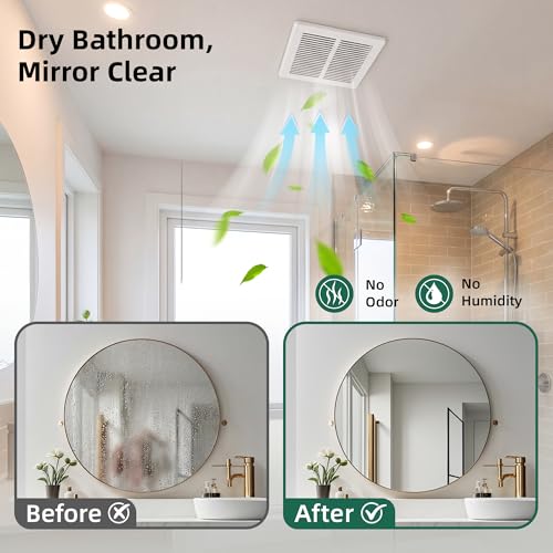 Image of Akicon Bathroom Exhaust Fan 3 Inch, 70 CFM Quiet Bathroom Vent Fan