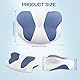 UrbanHomes Orthopädisches Kissen Kopfkissen, Antischnarchkissen Nackenstützkissen Ergonomisches Memory Foam Kissen für Seitenschläfer, Rückenschläfer&Bauchschläfer nackenkissen für Männer