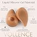 Vollence C Cup Side Silicone Breast Forms irregular Fake Boobs Mastectomy Prosthesis Bra Pad Enhancers - Suntan
