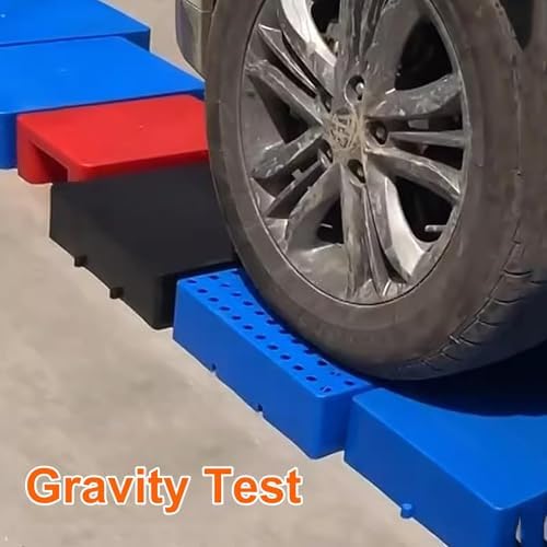 Heavy-Duty Plastic Pallets, Waterproof HDPE Ventilated Grid Storage Pads, Lightweight Interlocking Modular Pallet for Warehouses & Workshops (Blue, 40x30cm/16x12in)