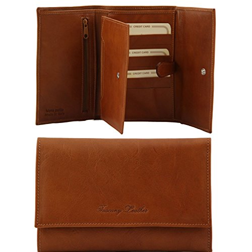 Portefeuille en cuir femme Tuscany Leather pour ranger toutes vos cartes sans encombrer votre sac