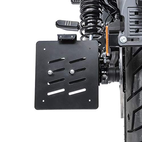 Support de Plaque latéral S pour Harley Sportster 883 Iron 19-20 Noir