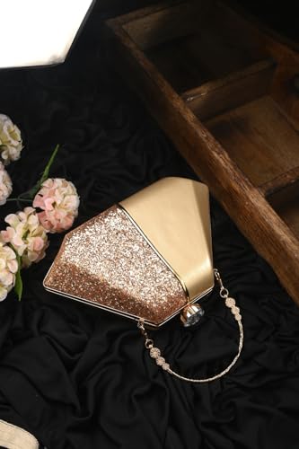 TOOBA Women's Handcrafted Beautiful Bling Box Clutch Bag - Image 2