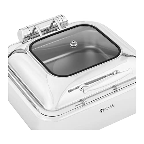 Royal Catering RCCD-RT3_6L Chafing Dish GN 2/3 5,3 L kijkvenster warmhoudcontainer Rechaud warmtereservoir - Afbeelding 5