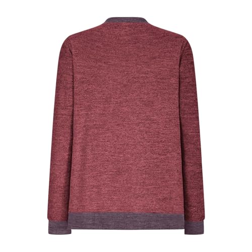 Camiseta longa de ajuste solto para mulheres inverno outono gola redonda flanela fenda lisa camiseta