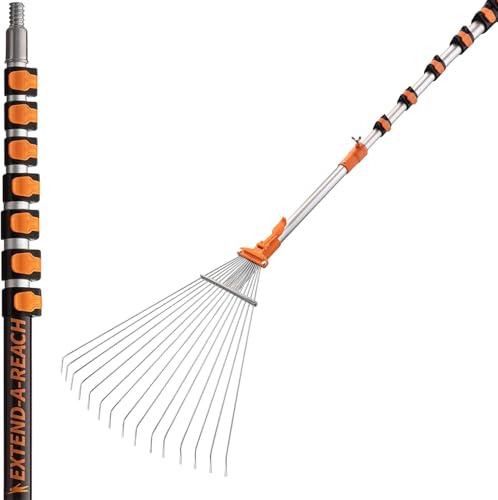 5-30 ft Telescoping Roof Rake 36 ft Reach // Collapsible Roof Rake for