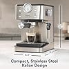 De’Longhi Classic Espresso Machine with Milk Frother, 15-Bar Pump & Temperature Control - for Espresso, Latte, Cappuccino & Iced Coffee - Italian Stainless Steel Design