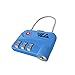VLG Safety Luggage Lock - Extra Strong Cable Combination Lock - TSA Approved - Durable and Dependable Guarantee (Sky Blue)