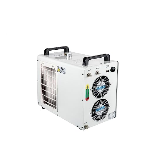 Multiple Application: DZ5200LS-QX Series professional industrial water cooler machine is suitable for small water-cooled cooling devices requested machinery. It is designed for cooling the one CO2 glass laser tube under 130W/150W of the laser engraving and cutting machine. Emitting rate higher than 60%.
