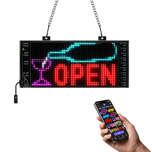 Programmable LED Open Sign,Support for Multiple Open Dynamic and Static