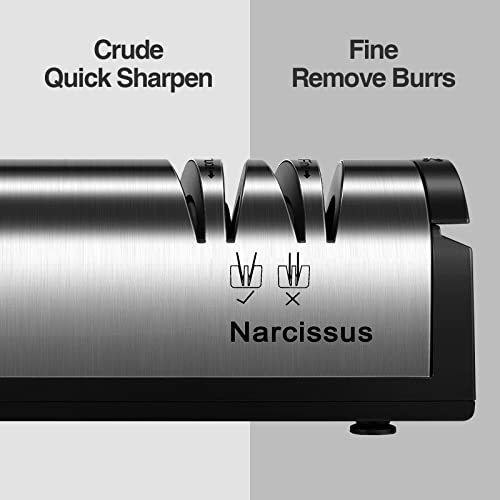 Narcissus Knife Sharpener, Professional 2 Stage Electric Knife Sharpener For Quick Sharpening & Polishing thumb #2