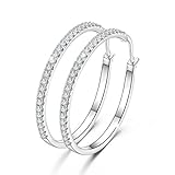 💎Ideale Geschenkauswahl: Diese Zirkon-Creolen sind in einer wunderschönen Geschenkbox verpackt. Es ist ein ideales Geschenk für Valentinstag, Geburtstag, Muttertag, Erntedankfest, Weihnachten oder andere Feste und unvergessliche Momente. Helfen Sie dabei, Mutter, Frau, Verlobte, Freundin, Schwester, Tochter ihre Liebe auszudrücken.