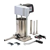 LEM Products Big Bite Motorized 10 Pound Capacity Stainless Steel Sausage Stuffer with Removable Cylinder, 0.5HP