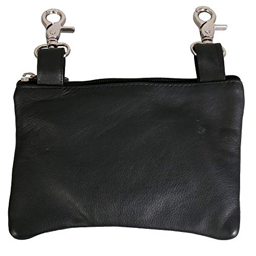 Hot Leathers CPE2008 Clip Pouch Purple Flower-8”x5”x1”2