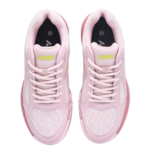 LEFUS Sapatos De Pickleball Femininos - Amz-P601, Antiderrapantes, Amortecimento, Antitorque, Sapato