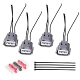 Ignition Coil Connector Plug Wiring Harness Pigtail Replacement for Nissan Altima 2007-2015 Nissan Sentra 2000-2012 (4-Pack)