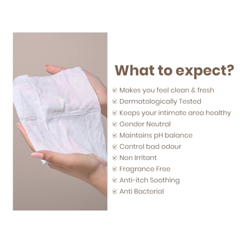 Image of Personal Touch Intisafe Intimate Hygiene Wipes | Fragrance-Free, pH Balanced with Lactic Acid | Gentle Cleansing for Intimate Area | With Calendula, Zinc & Thyme | 30 Sheets