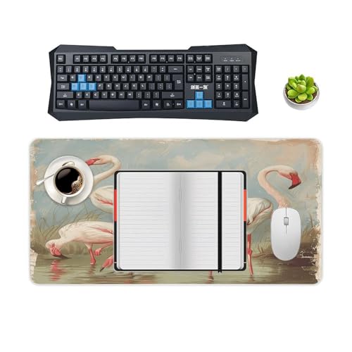 Mouse Pad Flamingo en Agua Impermeable Grande Antideslizante miniatura 4