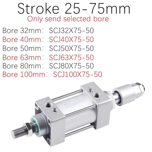 Cylindre pneumatique SCJ32 robuste à joint de réinitialisation durable