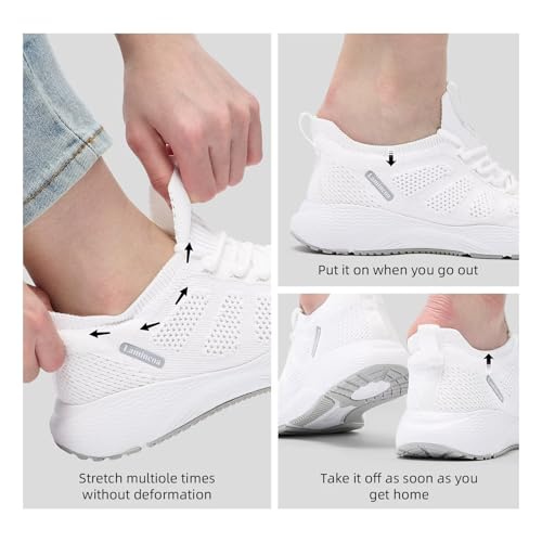 Lamincoa Women's Walking Running Sneakers Slip on Tennis Shoes Casual Athltic Gym Workout Sneakers3