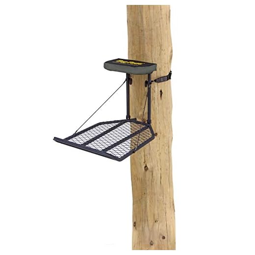 Rivers Edge RE554, Big Foot XL Classic, Lever-Action Hang-On Tree Stand with Padded Flip-up Seat, Large 36.5” x 24” Platform, Footrest