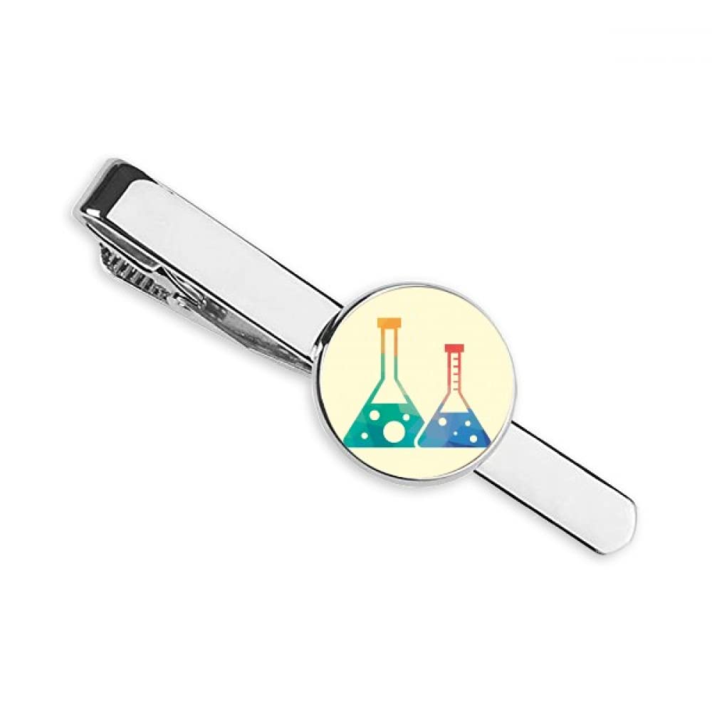 guchchi Two Conical Flasks Chestry Pattern Necktie Tie Clip Bar Business Man