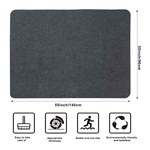 Arthome Office Chair Mat For Hard Floor,Computer Garming Rolling Chair Mat For Hardwood And Tile Floor,Anti-Slip Floor Protector Rug For Home Office 35''X55'' (Grey) #TOP6