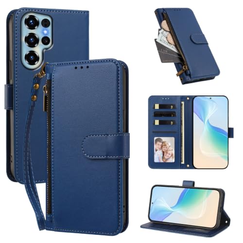 �P�[�X�J�o�[ �Ή��@�� for Doogee Note 56X / Note 56X Pro�y�E�H���b�g�i�t�@�X�i�[�������X�g�X�g���b�v�t���j�A�J�[�h�X���b�g4�{��������1�A�}�O�l�b�g���X�^���h�@�\�zBlue