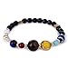Produktbild Naturstein Armbänder, Morbuy Galaxie des Universums Lava Stein Guardian Star Armband Unisex Elastizität Naturstein Yoga Armband Armreif (Lapislazuli)