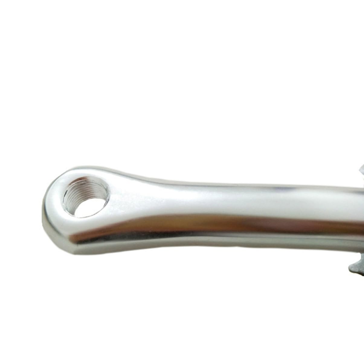 KOMBIUDA Guarnitura per Bicicletta in Lega di Alluminio 170mm Corona da 38 Denti Pedivella Argento Accessori per Bici off-Road
