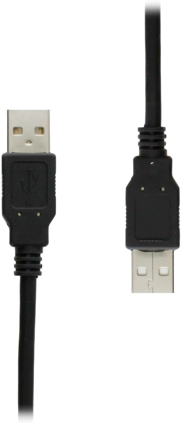 USB 2.0 Cable, A-Male to A-Male USB 2.0 Cable, GearIT (15 Feet 4.5 Meters) (5 Pack) Keyboards/mice/Modems/Printer Device - White